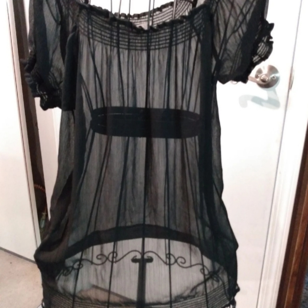 Forever 21 black shear top